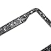 Black Bling License Plate Frames for Women - 1 Pack Bedazzled Cover, Clear Crystal Stainless Steel Girly Queen Sparkle License Plate Frame Cute Diamond Shiny Black Sparkly Cover