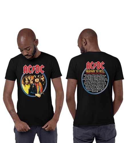 AC/DC Homme Meacdcrts030 T-Shirt, Noir, XXL EU
