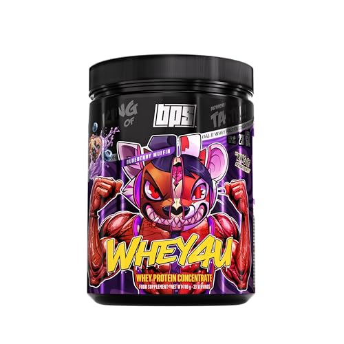 BPS Whey4U - Whey Protein Pulver aus Isolat und Konzentrat, 700g Eiweißpulver für Muskelaufbau, Blueberry Muffin Geschmack