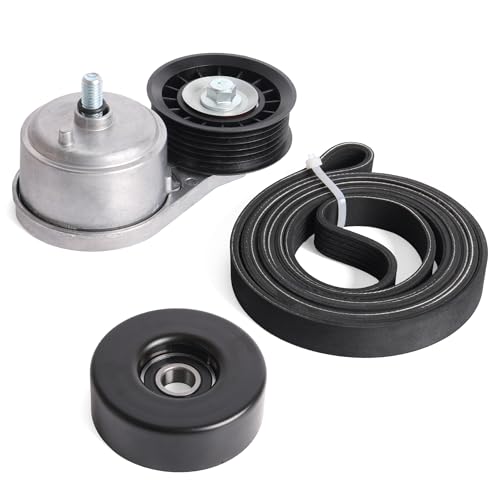 Image of Belt Tensioner Serpentine Belt Idler Pulley Kit for Chevrolet C1500 /C2500 /K1500 /K250 Suburban 1996-1999,for GMC C1500 /C2500 /K1500 /K2500 Suburban 1996-1999 5.7L 5.0L 4.3L #OE 38103, 38001