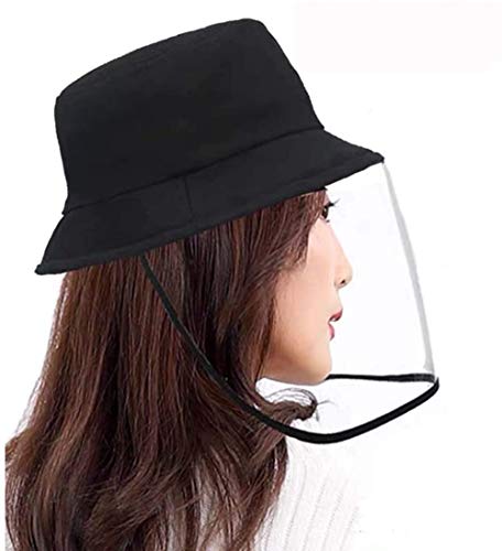 Yamissi Bucket Protective Hat，Full-face Eye Shield Anti-Saliva Cover Protection Dustproof Sun Hat