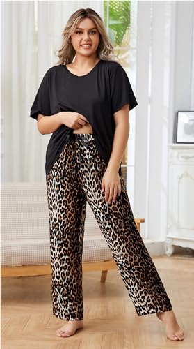 Ensembles de pyjamas femmes amples et confortables à manches courtes - 2