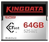 KINGDATA CFast 2.0 Memory Card 64GB High-Speed for 4K Video & HD Recording Compatible with Professional Cameras