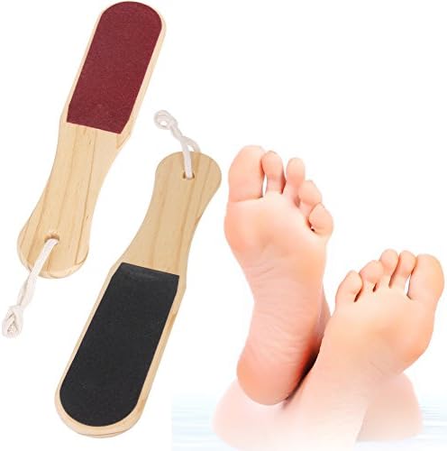 Double-sided Foot File Pedicure Tool Dead Skin Callus Remover Foot Care Wood