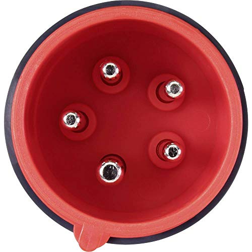 VOLTCRAFT VMA-3L 32 Messadapter CEE-Stecker 32 A 5polig - Buchse 4 mm Dunkelgrau, Rot