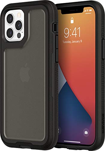 Survivor Extreme Case Hülle nach Militärstandard für Apple iPhone 12/12 Pro (6,1") [Extrem robust I 4,9m Sturzfest I Stoßdämpfende Ecken I Qi