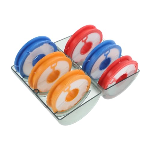 KESYOO Silicone Fishing Line Spooler Multifunctional Coiling Line Winder Axis Fishing Reel Spool Holder Durable Plastic Fishing Line Spooling Accessories