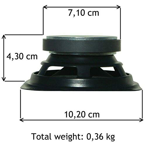 1 WOOFER MASTER AUDIO CW400/8 Lautsprecher von 10,00 cm 100 mm 4 mit 30 watt rms 60 watt max mit impedanz 8 ohm Haus empfindlichkeit 89 db, 1 stück