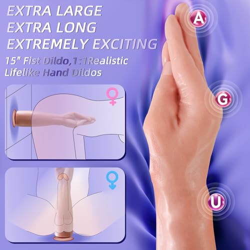 Long Thick Huge Fist Dildo Sex Toy Lifelike Soft 3 Inch Diameter - Image 2