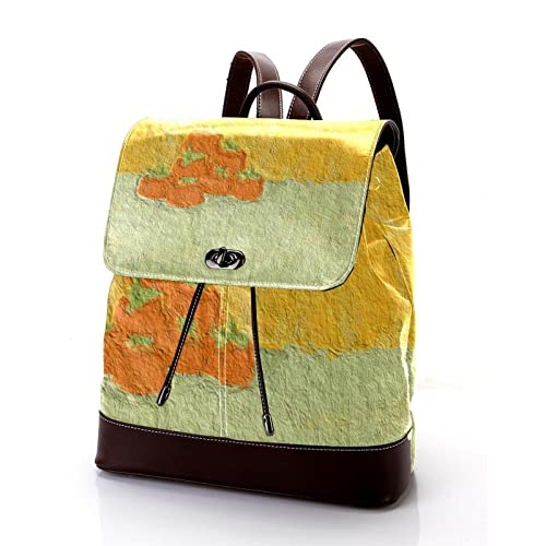Sac à dos tendance multicolore en cuir synthétique pour adolescente