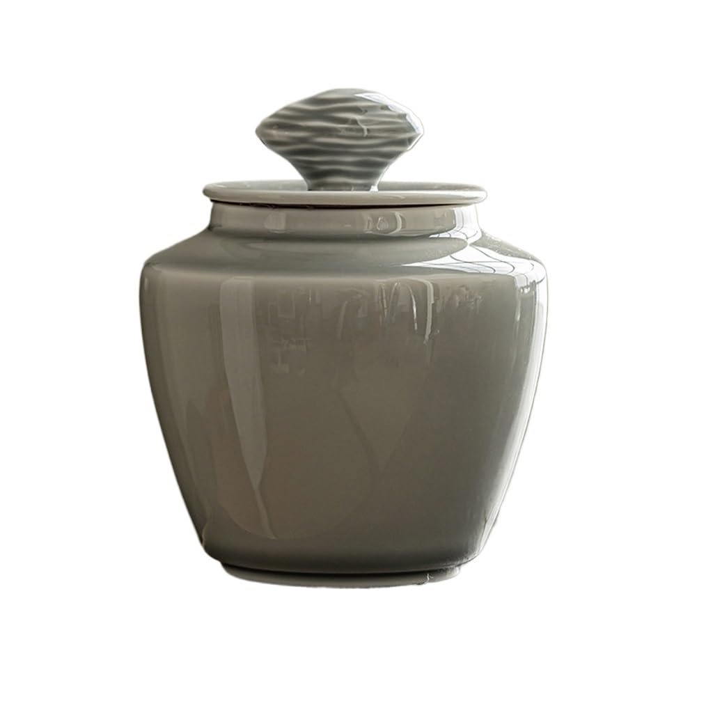 Juego De Té Latas de té esmaltadas de Colores for Uso doméstico, latas de té de cerámica Retro Selladas, latas de té a Prueba de Humedad Tarro para Guardar Té(B)