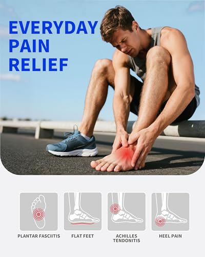 Image of WalkHero High Arch Support Inserts, Plantar Fasciitis Insoles Pain Relief