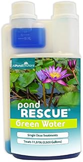 All Pond Solutions Pond Rescue Green Water Algae Control Treatment Koi Fish Safe (500ml)