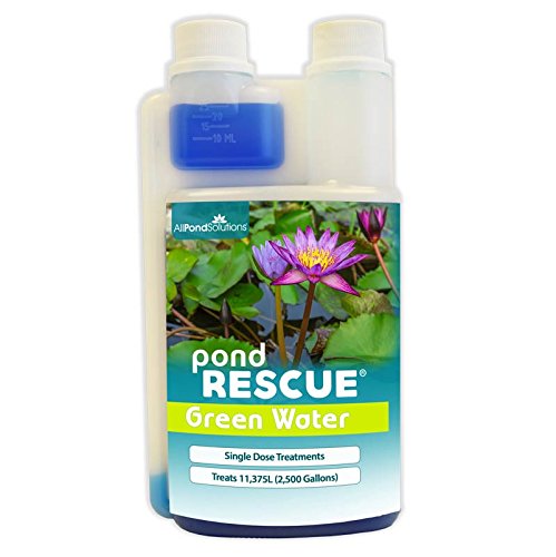 All Pond Solutions Pond Rescue Green Water Algae Control Treatment Koi Fish Safe (500ml)