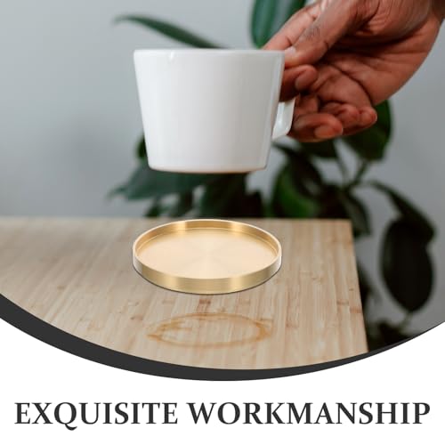 Tasses en cuivre or 5pcs accessoires de table stables pour café