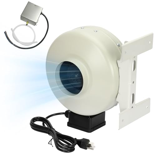 Vanesa M-4DBT Automatic Dryer Booster Exhaust Fan, 200 CFM | Auto-On | Dryer Vent Booster Fan for Enhanced Drying, Universal 4' Duct, Compatible with All Dryers,Easy Install, Reduces Drying Time