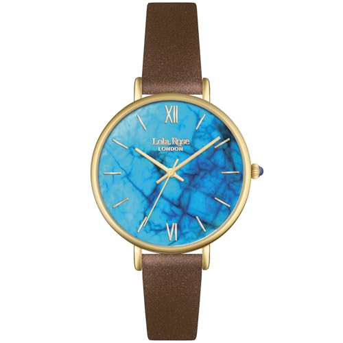 �yLolaRose�z ���f�B�[�X �r���v Watch ���[�����[�Y BLUE MAGNESITE �u���[�}�O�l�T�C�g LR2024 �N�H�[�c ���퐶���h�� �~�l�����K���X �u���[������ ���� [���s�A���i]