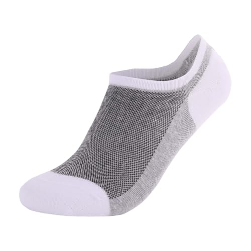 BILIKEYU Mens Cotton Ankle Socks Color Block Wide Mouth Breathable Running Athletic Loose Fit Crew Sock