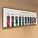 iLuane Display Wallboard for 66802, Holds 10 Cars on One Frame, Adult Collectibles Wall Mount, Home or Office Décor, 77242–77251 Style A (No Car Included)