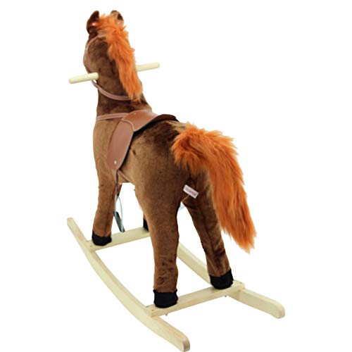 Sweety-Toys 10738 Schaukelpferd braun mit rot-brauner Mähne und Schweif – Bild 6