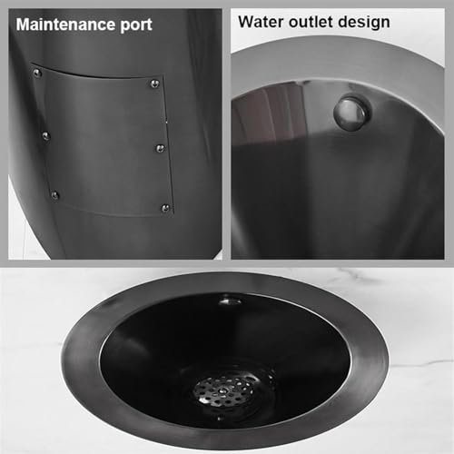Urinario con sensor de pared de acero inoxidable con salida oculta para hostelería y comercios 6