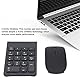 Ejoyous Kabellos Nummernblock mit Maus, Numpad Bluetooth USB Ziffernblock Keypad Numerische Tastatur mit 18 Tasten Tragbare Nummerntastatur, für Laptop Desktop PC und Notebook