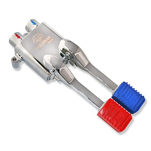 GOLDMAN SERVICE Grifo Pedal Doble Mezclador para Fregaderos Industriales de Hostelería