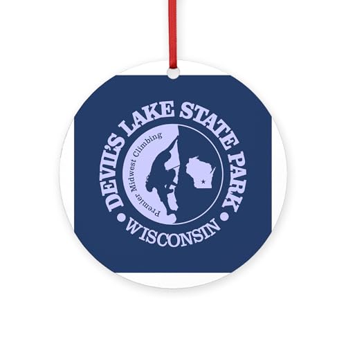 CafePress Devils Lake Climbing MDF Holiday Ornament 4