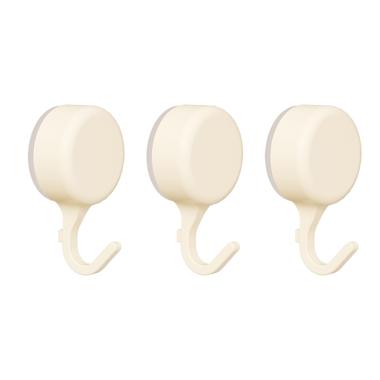 of 3 Strong Suction Cup Hooks with Strong Suction Not Drilling Required Wall Hook for Bathroom Kitchen Waterproof Wall Hooks