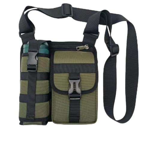 Prevalentn Shoulder Bag, with Water Bottle Holder, Crossbody Sports Workout Bag, Multiple Pockets for Gym Running