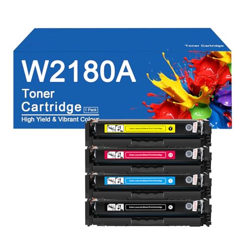 Toner W2180A de remplacement - Installation facile pour HP 3201dw