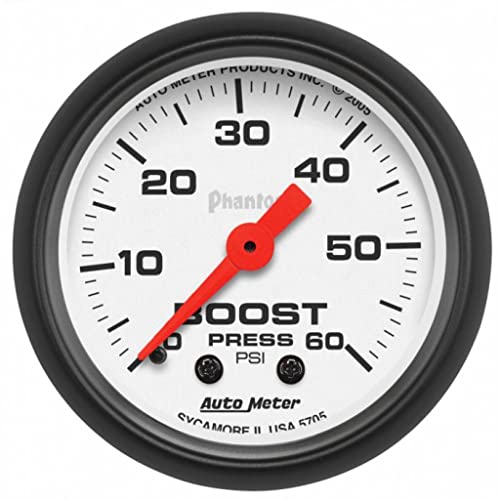 AutoMeter Boost Gauge Phantom 52mm 0-60 PSI