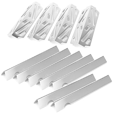 Uniflasy 66033 66796 Flavorizer Bars & Deflectors for Weber Genesis II 400 "