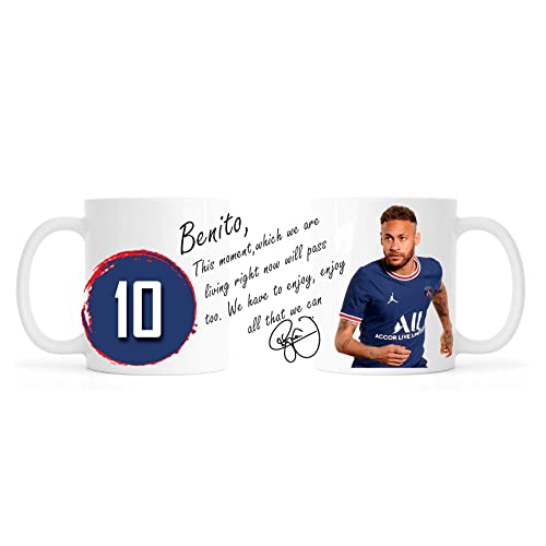 Taza de fútbol con Neymar Cover