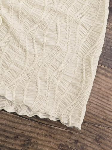 Women's Drawstring Front Split Thigh Summer Bikini Cover Up Skirt4