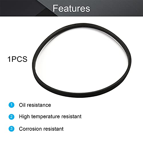 Othmro O-660 Antriebs-Keilriemen, Innenumfang, industrieller Antriebsriemen, Gummi, Rasenmäher, Riemenantrieb für Ersatz, oberes Getriebe, Dreieck, Gummi, Rasen, Industrie, Deck: 660 mm, 1 Stück