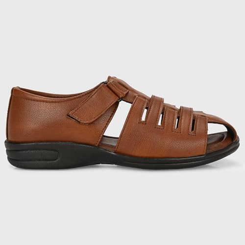 Image of Centrino Sandal for Men | Grip Insole for Stability | Modern Look with Straps | Comfortable Footwear (9780)