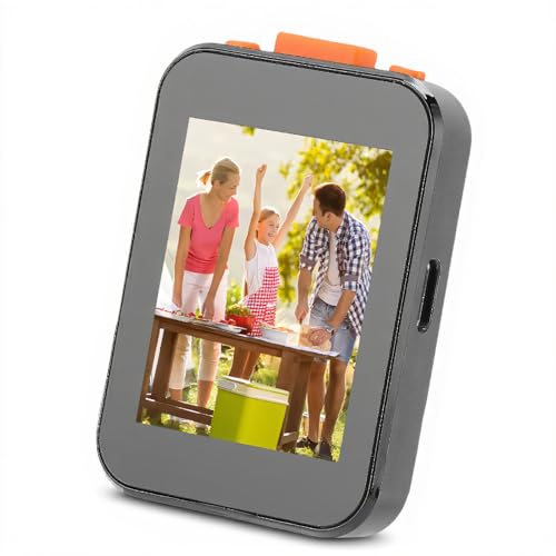 Pantalla selfie de 2 pulgadas para evitar fotos borrosas y mejorar vlogs con cámara trasera