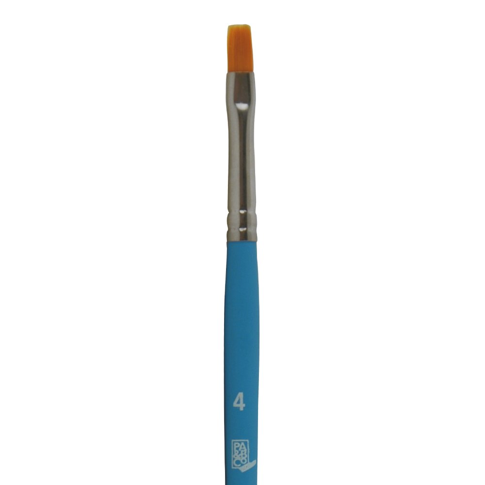 Princeton Art & Brush Select Artiste 3750 - Pennello Angolare Shader 1/4 Pollice, Setole Miste, Manico Blu