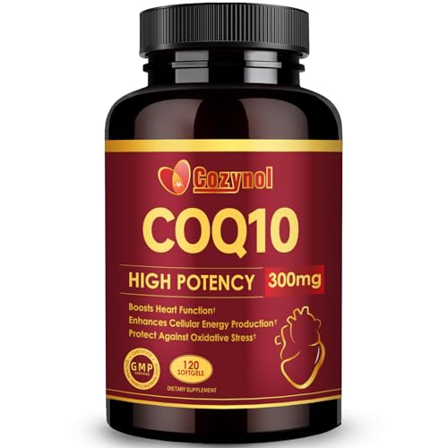 CoQ10 300mg Softgels with PQQ & Omega 3 Maximum Absorption Coenzyme Q10 Powerful Antioxidant for Heart & Energy Health 120 Count Non-GMO