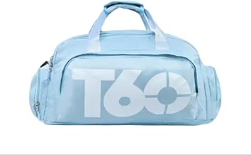 شنطة سفر رياضية مقاومة للماء مناسبة لصالة الالعاب الرياضية وتدريبات اللياقة البدنية واليوجا- ومناسبة لوضع الاحذية الرياضية للنساء والرجال-لبني