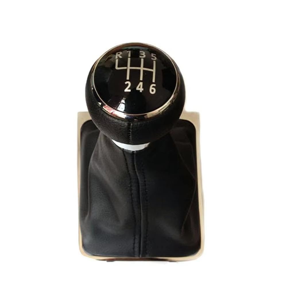 Poanbcgy 6 Speed Black Auto Parts Car Gear Shift Knob For Passat B6 Cc 3C R36 For Magotan Tdi Manual Lever Shift Knob(6 Speed Black)