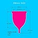 Super Jennie Small Menstrual Cup - High Capacity Period Cup - A Life Saver for Heavy Flow Users - Soft, Flexible - Tampon Pad Alternative - Made in USA - Small Teal