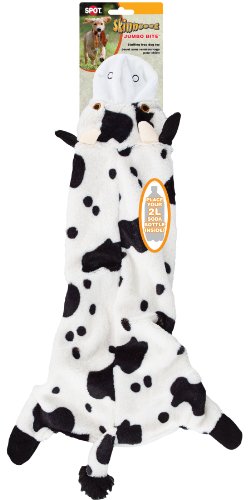 Ethical Pets Skinneeez Jumbo Bite Cow Dog Toy, 24-Inch