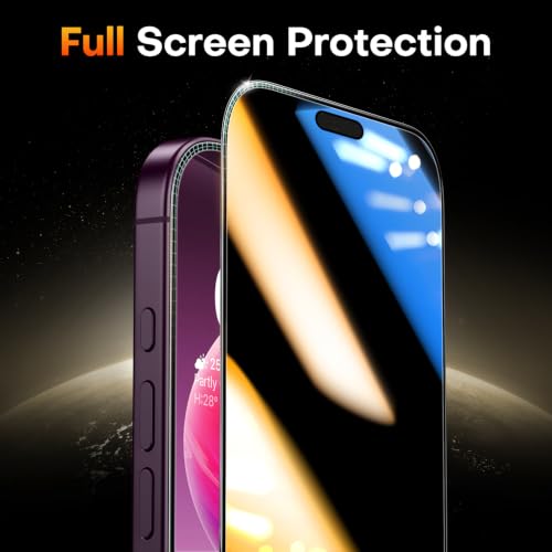 Image of TOCOL for 18 Pro Privacy Screen Protector, Easy Installation