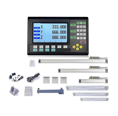 Set LCD DRO Digital 2 Axis y 3 Axis con Regla de Vidrio miniatura 2