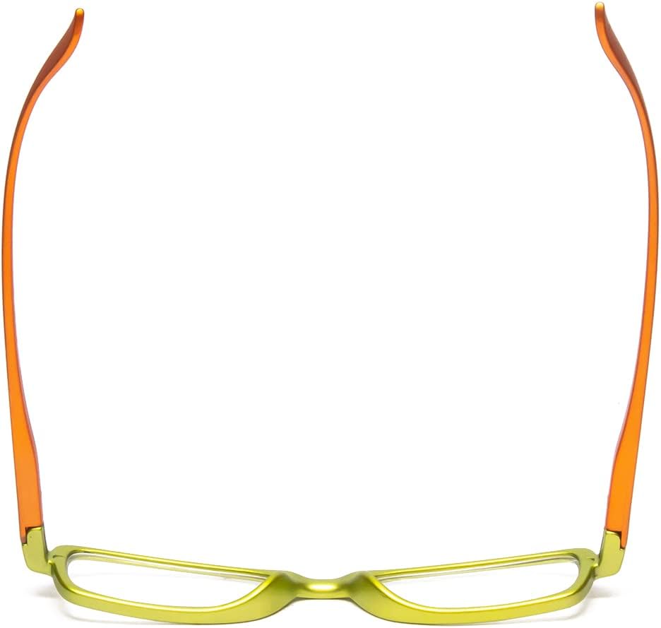 Calabria 837 Womens Metallic Reading Glasses Vibrant Crystal Accents Single Power Readers Spring Hinged Hard Case Included