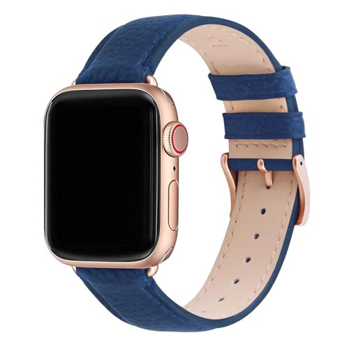 Bracelet en cuir véritable iWatch pour remplacer le silicone et sublimer votre montre