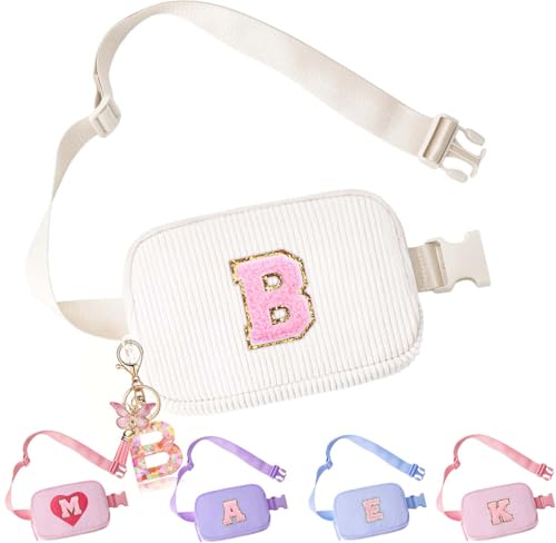 Image of Belt Bag for Girls Gifts - Birthday Gifts for Women, Personalized Gifts for Mom Freind Sister Teacher, Graduation GiftsInitial Crossbody Bag Belt Bag for Women B
