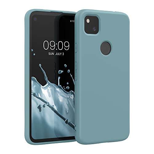 kwmobile Housse Compatible avec Google Pixel 4a Coque - Housse de téléphone Souple et Fine en TPU Silicone - Arctic Night
